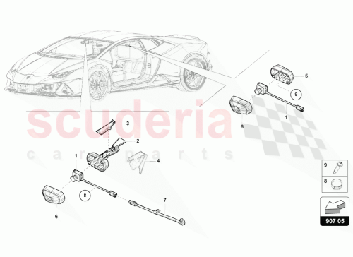 Part Diagram for Lamborghini 4T0971192