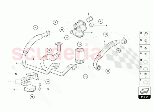 Part Diagram for Lamborghini 07M115561C