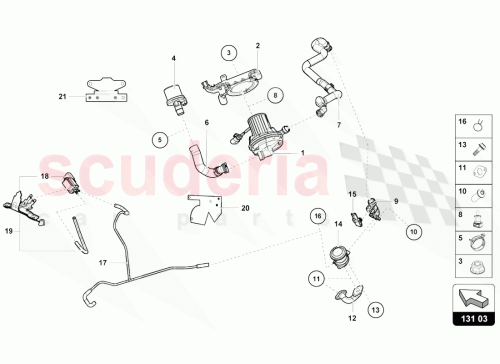 Part Diagram for Lamborghini 4S0906601B