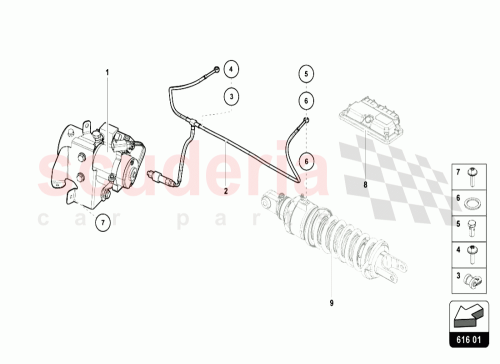 Part Diagram for Lamborghini 470616591F