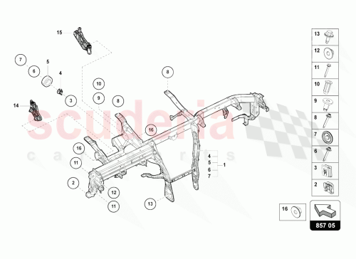 Part Diagram for Lamborghini 4M8857017