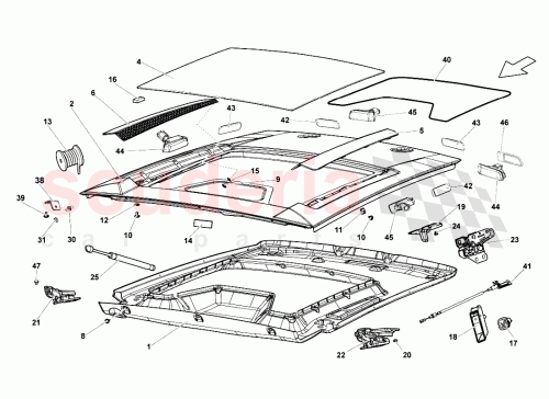 Part Diagram for Lamborghini 400827015A