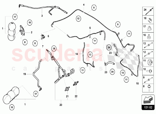 Part Diagram for Lamborghini 06A133528D