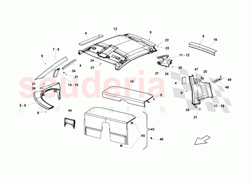 Part Diagram for Lamborghini 408867505BA