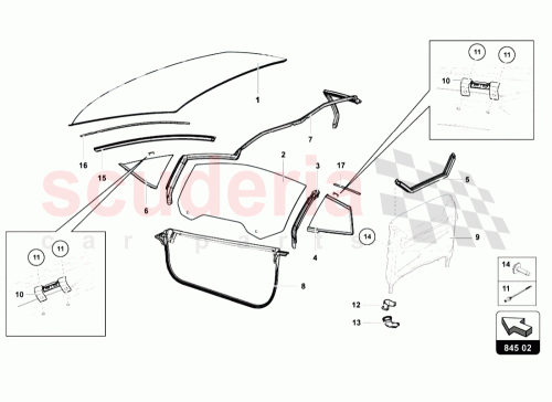 Part Diagram for Lamborghini 470845116A
