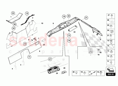 Part Diagram for Lamborghini 470857364