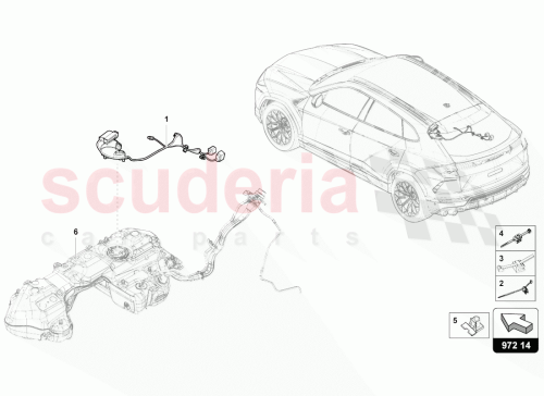 Part Diagram for Lamborghini 3D0971838