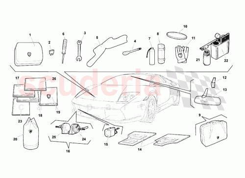 Part Diagram for Lamborghini 400012008F