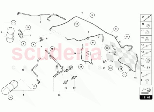 Part Diagram for Lamborghini 4T0131057B