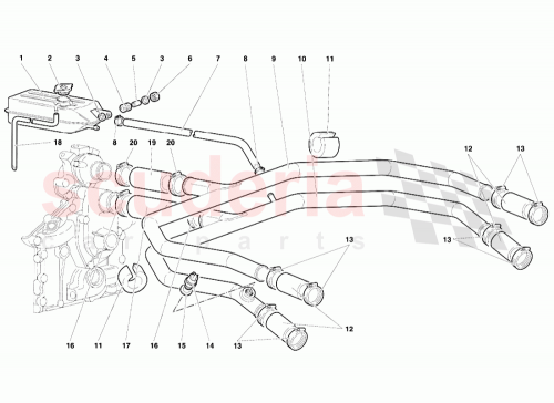 Part Diagram for Lamborghini 001724565