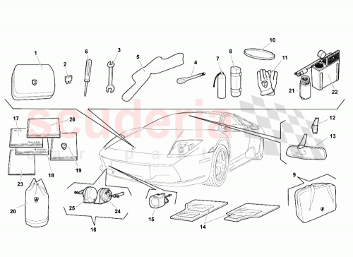Part Diagram for Lamborghini 417012003BF