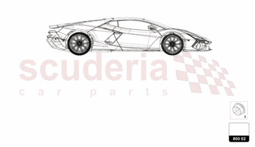 Part Diagram for Lamborghini 47B804065