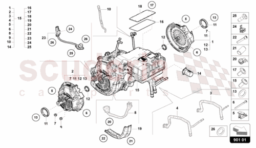 Part Diagram for Lamborghini 0MQ409085A