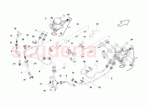 Part Diagram for Lamborghini 06E127248