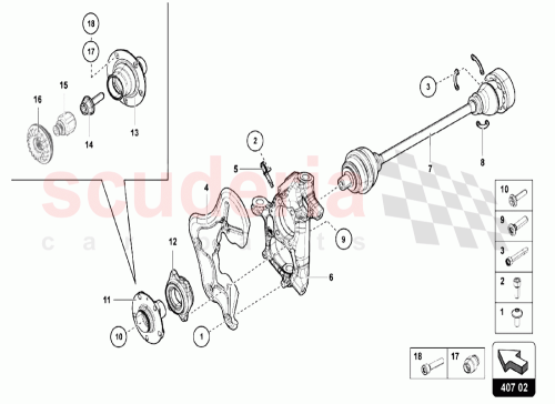 Part Diagram for Lamborghini 470407613A