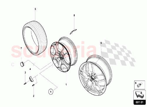 Part Diagram for Lamborghini 4T0601017AQ
