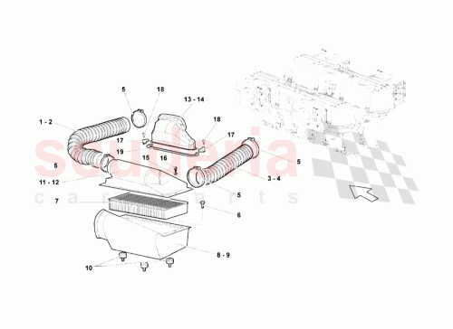 Part Diagram for Lamborghini 07M133843A