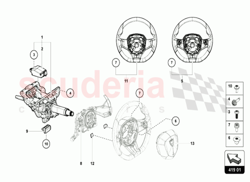 Part Diagram for Lamborghini 470419091AS