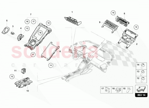 Part Diagram for Lamborghini 4T0864893