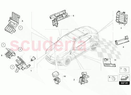 Part Diagram for Lamborghini 4M0971845BR