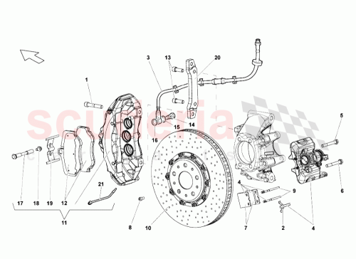 Part Diagram for Lamborghini WHT002636