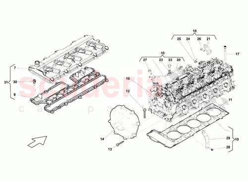 Part Diagram for Lamborghini 07L103064AK