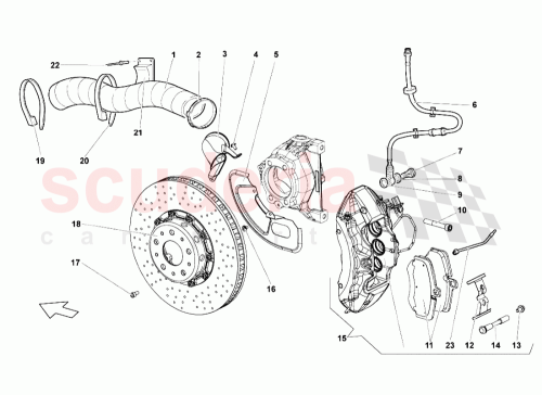 Part Diagram for Lamborghini 1Z0860505C