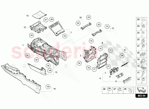 Part Diagram for Lamborghini 4M0863346
