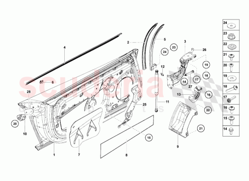 Part Diagram for Lamborghini 470831412C