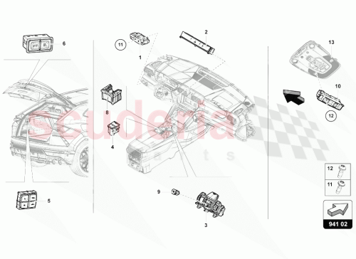Part Diagram for Lamborghini 4ML925301B
