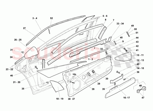 Part Diagram for Lamborghini 418867117A