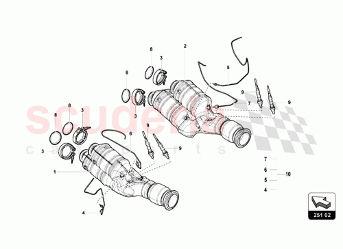 Part Diagram for Lamborghini 07M251261
