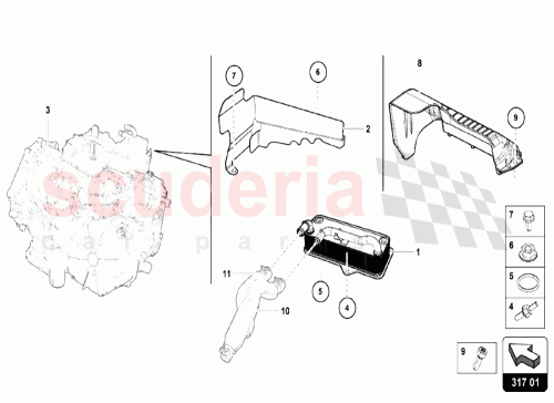 Part Diagram for Lamborghini 4S0301184