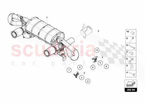 Part Diagram for Lamborghini 4T0251051G
