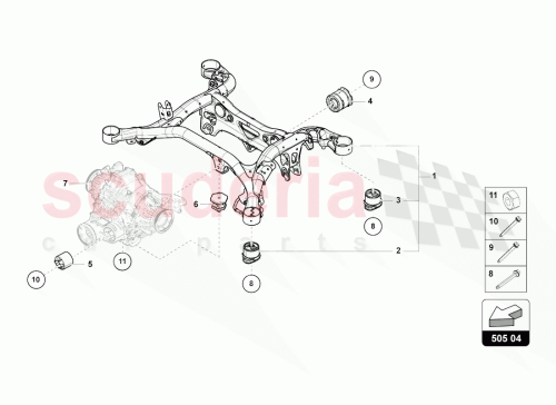 Part Diagram for Lamborghini 4M0599257R