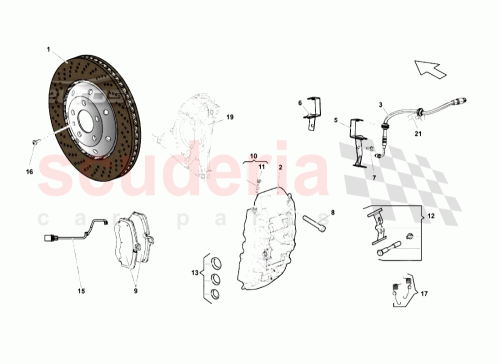 Part Diagram for Lamborghini 4E0698507