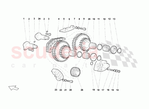 Part Diagram for Lamborghini 07M109077A