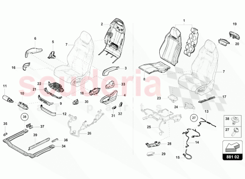 Part Diagram for Lamborghini 4M0881098