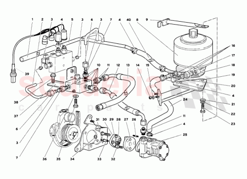 Part Diagram for Lamborghini 0040006579