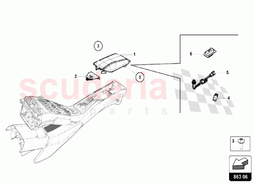 Part Diagram for Lamborghini 8J0919303