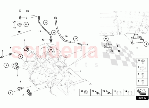 Part Diagram for Lamborghini 3D0971838M