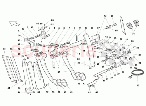 Part Diagram for Lamborghini 410721427