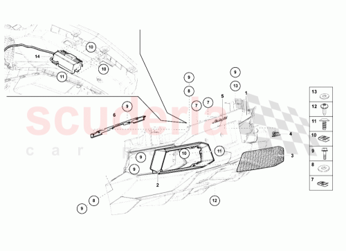 Part Diagram for Lamborghini 470807201C