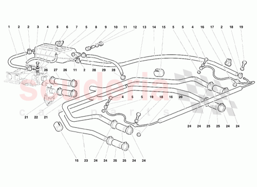 Part Diagram for Lamborghini 001733425