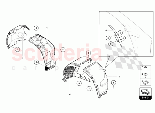 Part Diagram for Lamborghini 470821172F