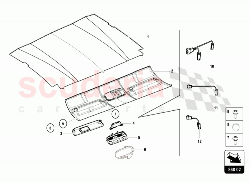Part Diagram for Lamborghini 4T0867505