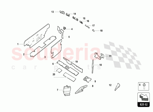 Part Diagram for Lamborghini 4T0863647