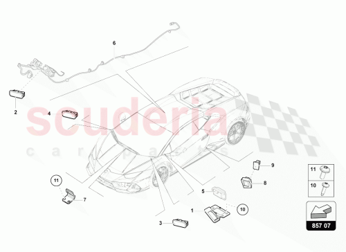 Part Diagram for Lamborghini 4T1863345