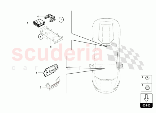 Part Diagram for Lamborghini 4T0035666