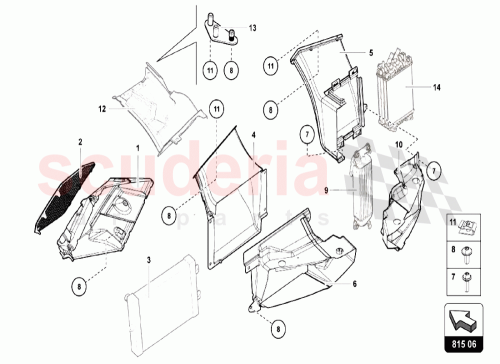 Part Diagram for Lamborghini 470825260D